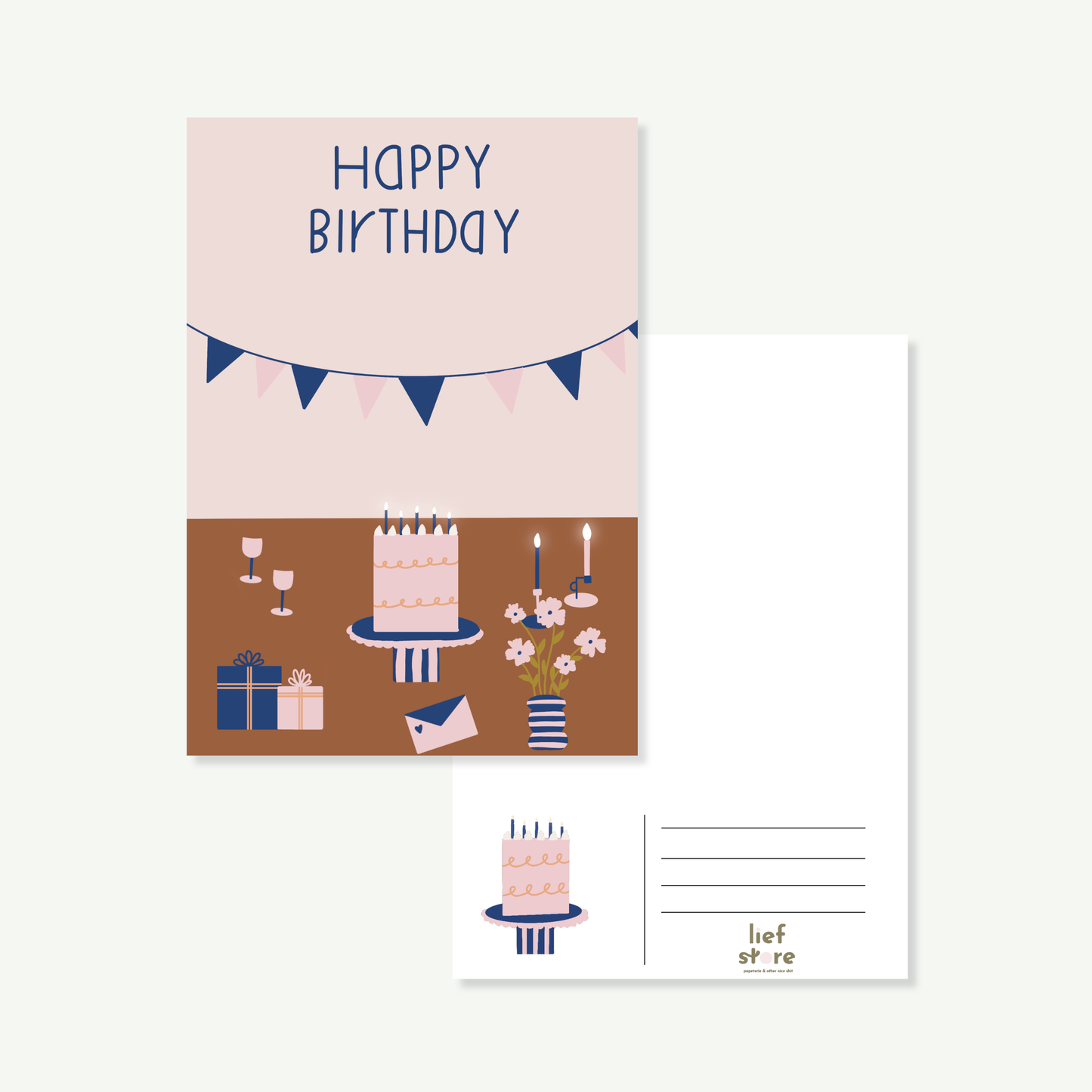 KARTE HAPPY BIRTHDAY I Postkarte DIN A6 zum Geburtstag