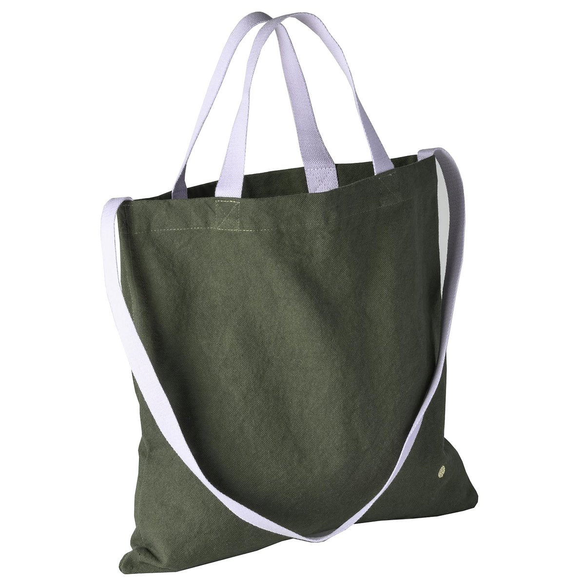 Stadttasche IONA KALE WR aus 100 % Bio-Baumwolle – wasserfeste, nachhaltige Tragetasche 38 x 38 cm, robust und umweltfreundlich, Made in Portugal